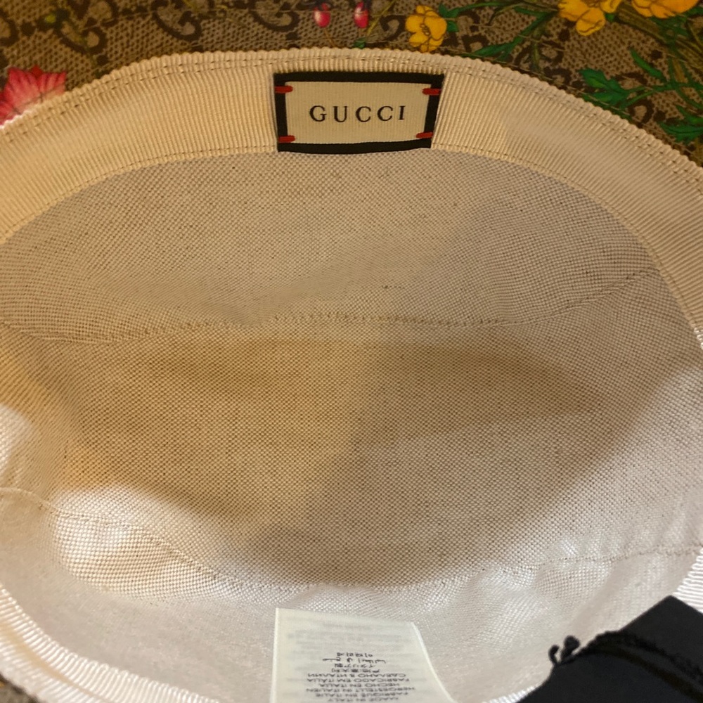 Gucci Multicoloured Flora Print Bucket Hat - Picture 2 of 3